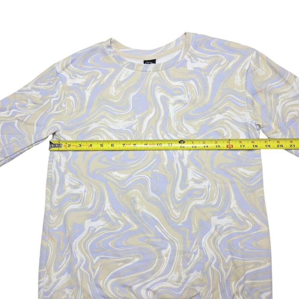 Art Class Sweater Girls Large 10 Blue Pullover Sweatshirt Geometric Long Sleeve - Picture 2 of 12